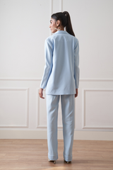 Cara Baby Blue Pant Suit Set