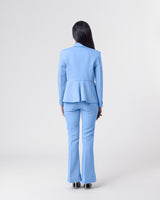 Lily Peplum Blazer Blue