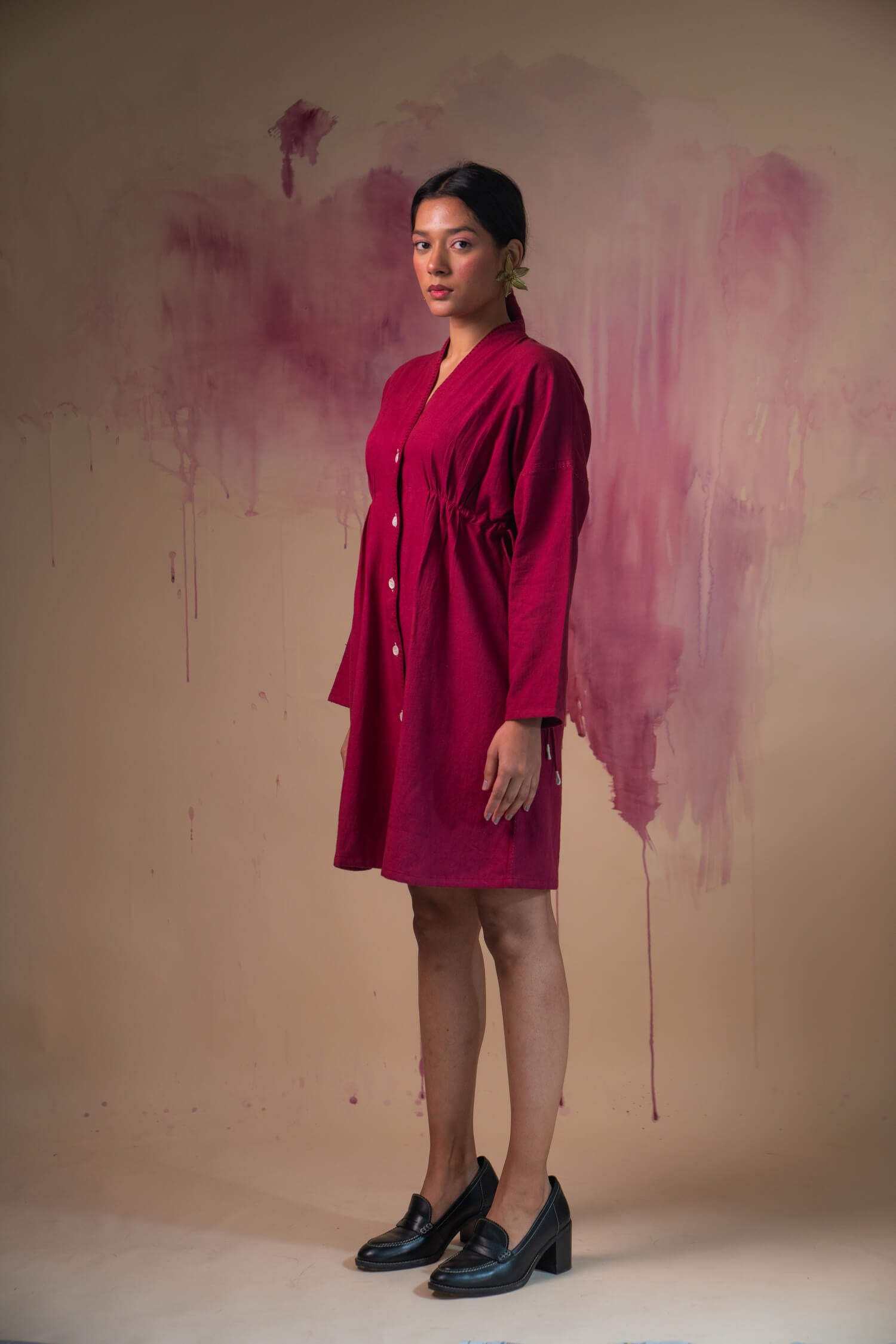 Lafaani red cotton dress- fashion rental on ReRack