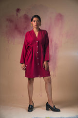 Lafaani red cotton dress- fashion rental on ReRack