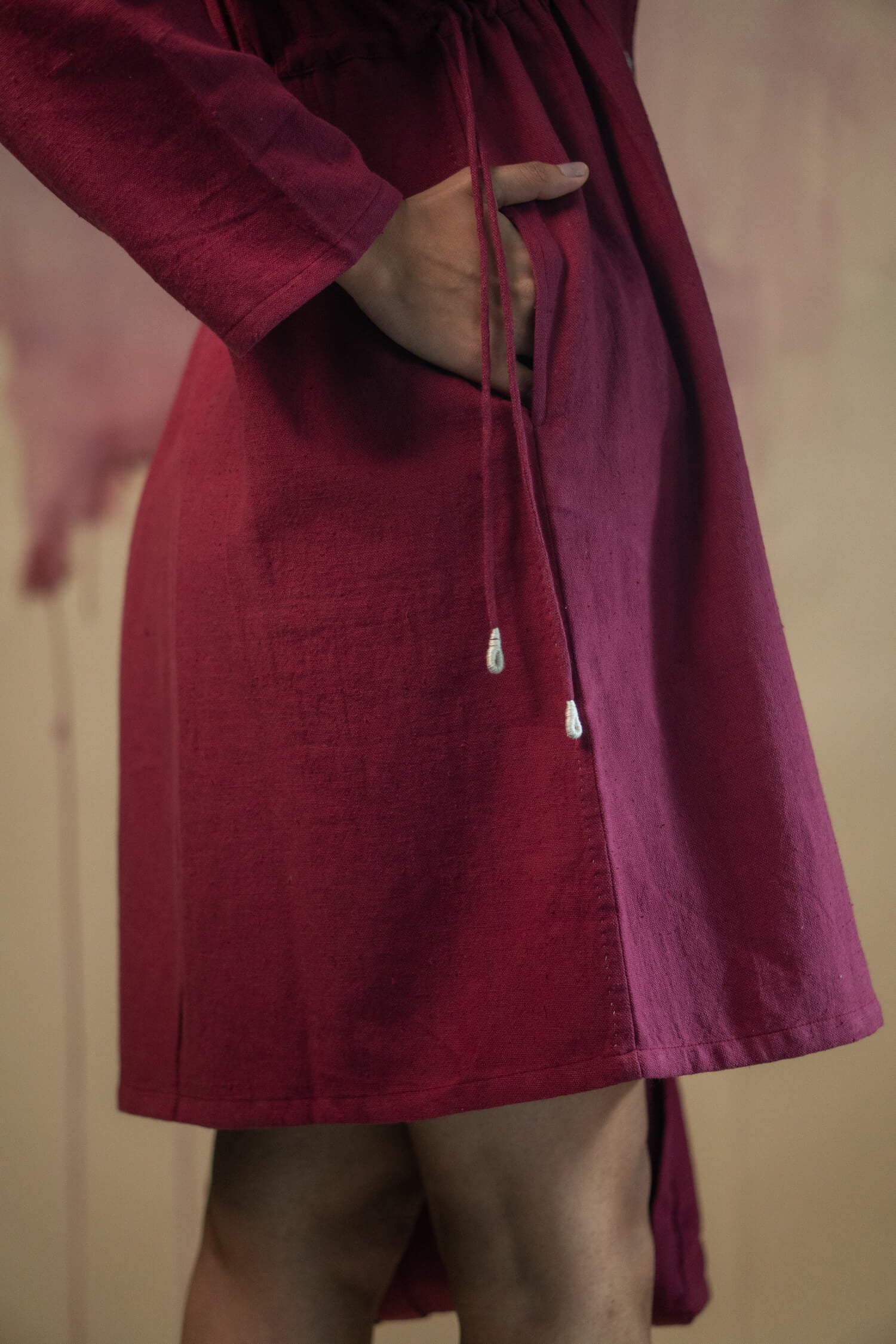 Lafaani red cotton dress- rental clothing on ReRack