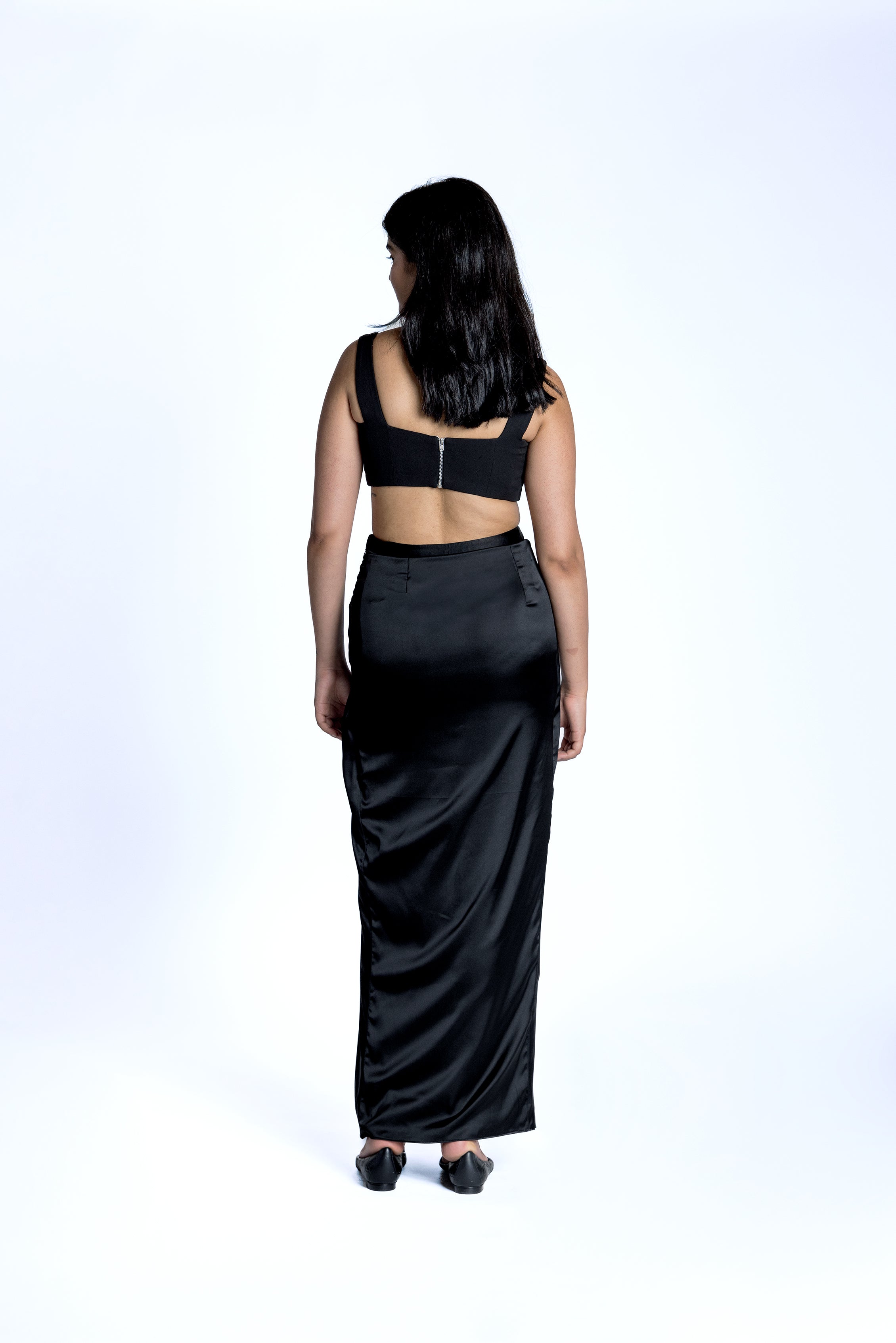 Rene Bandage Bustier & Draped Skirt Set