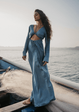 Studio Tia Hera Blue Maxi dress: Fashion rental on ReRack