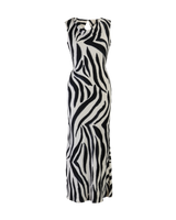 Zebra Cowl Dress