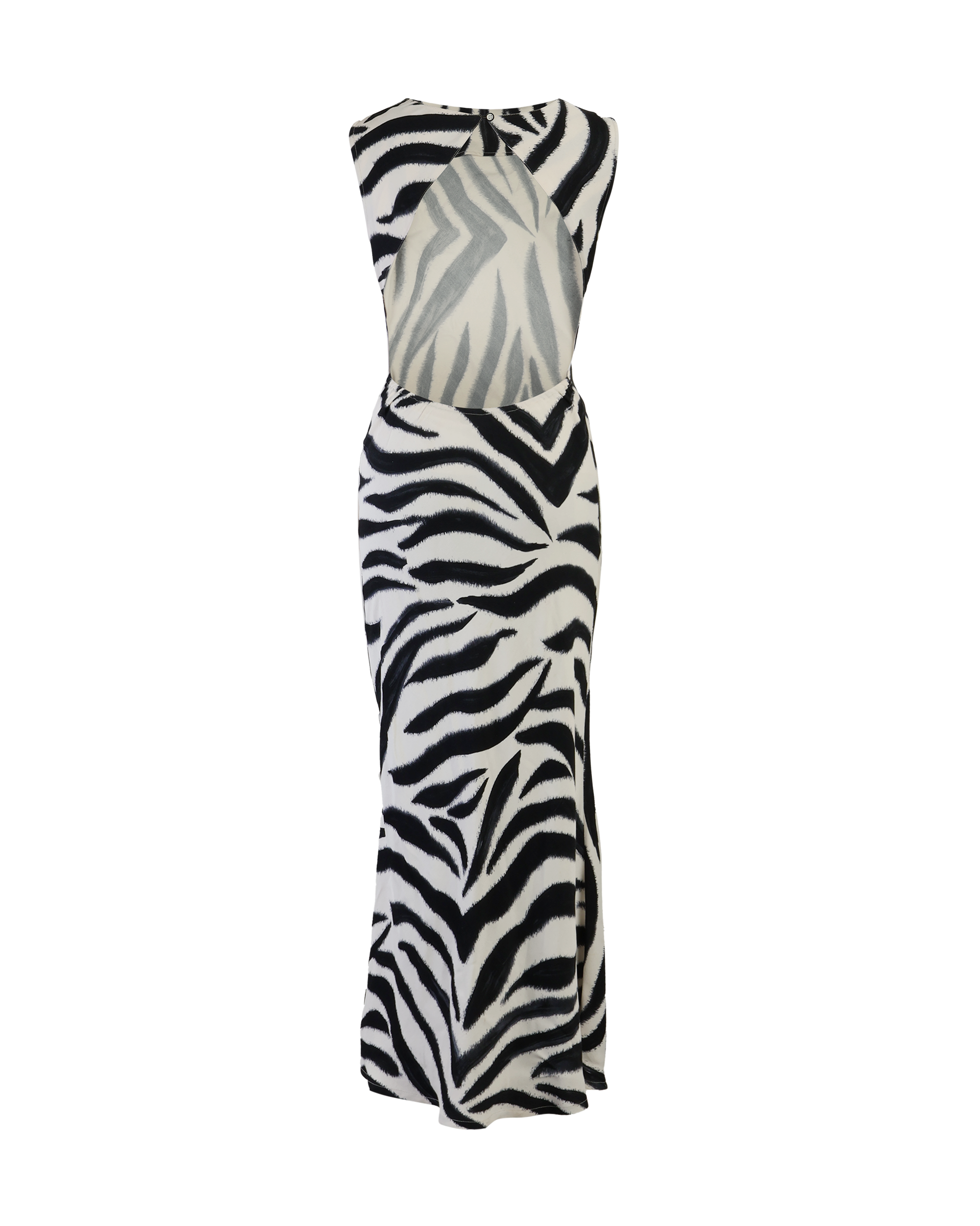 Zebra Cowl Dress